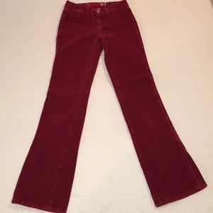 Guess, red, corduroy jeans